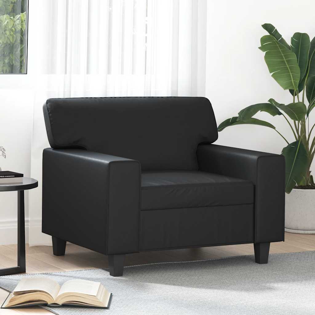 Poltrona Nera 60 cm in Similpelle