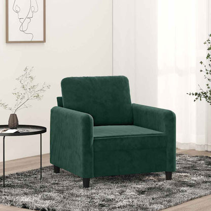 Poltrona Verde Scuro 60 cm Velluto
