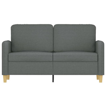 Divano a 2 Posti Grigio Scuro 120 cm in Tessuto