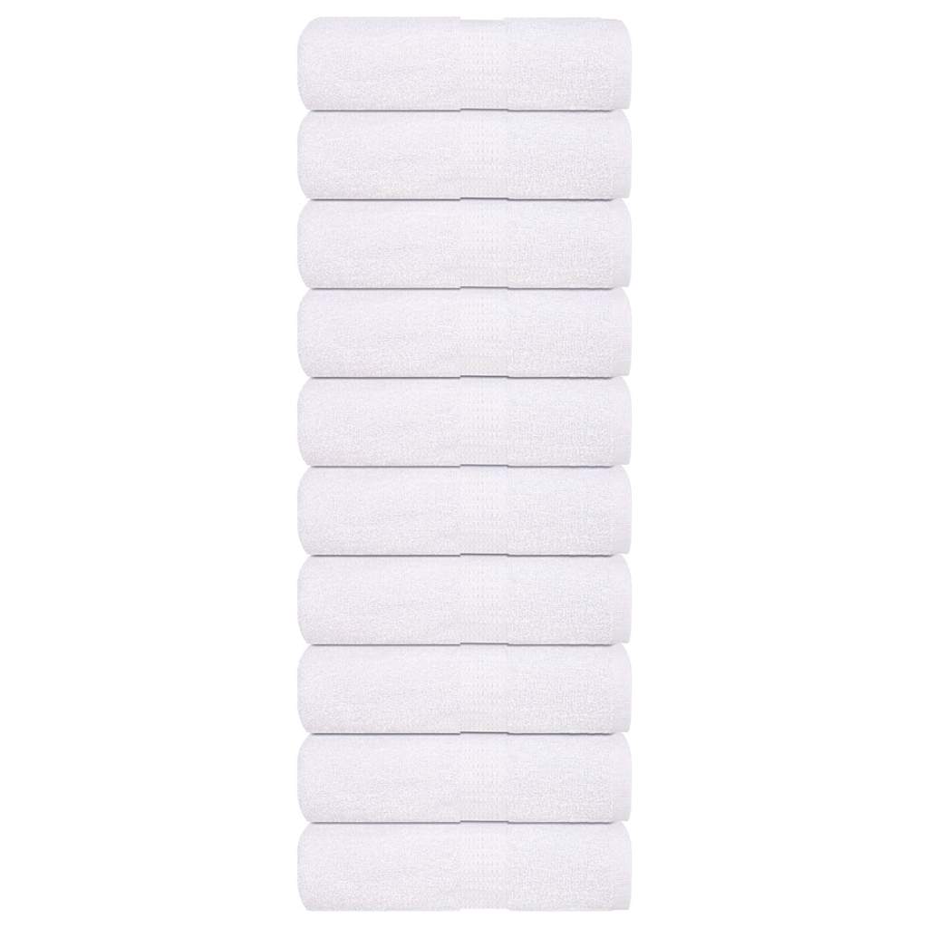 Salviette 10 pz Bianche 15x21 cm 360 g/m² 100% Cotone