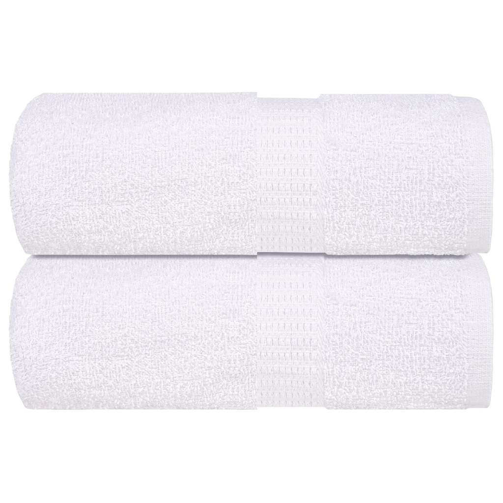 Asciugamani per Sapone 2 pz Bianco 30x30cm 360 g/mÂ² 100% Cotone
