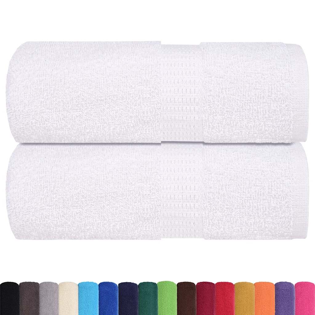 Asciugamani per Sapone 2 pz Bianco 30x30cm 360 g/mÂ² 100% Cotone