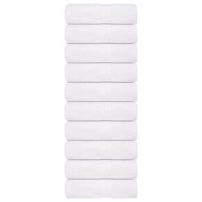 Asciugamani per Sapone 10pz Bianco 30x30cm 360 g/m² 100% Cotone