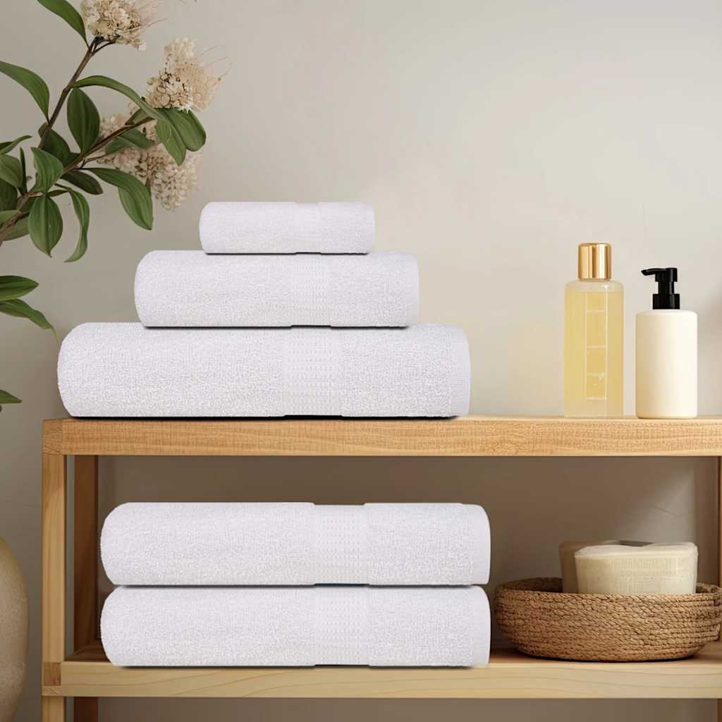 Asciugamani Ospiti 2 pz Bianco 30x50 cm 360 g/mÂ² 100% Cotone