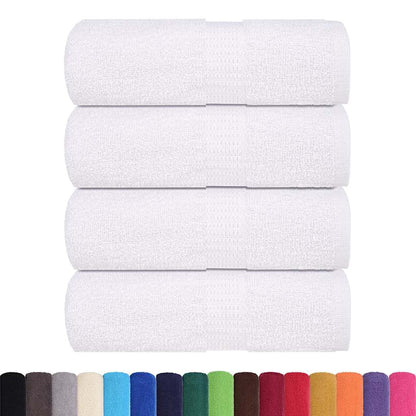 Asciugamani Ospiti 4 pz Bianco 30x50 cm 360 g/mÂ² 100% Cotone