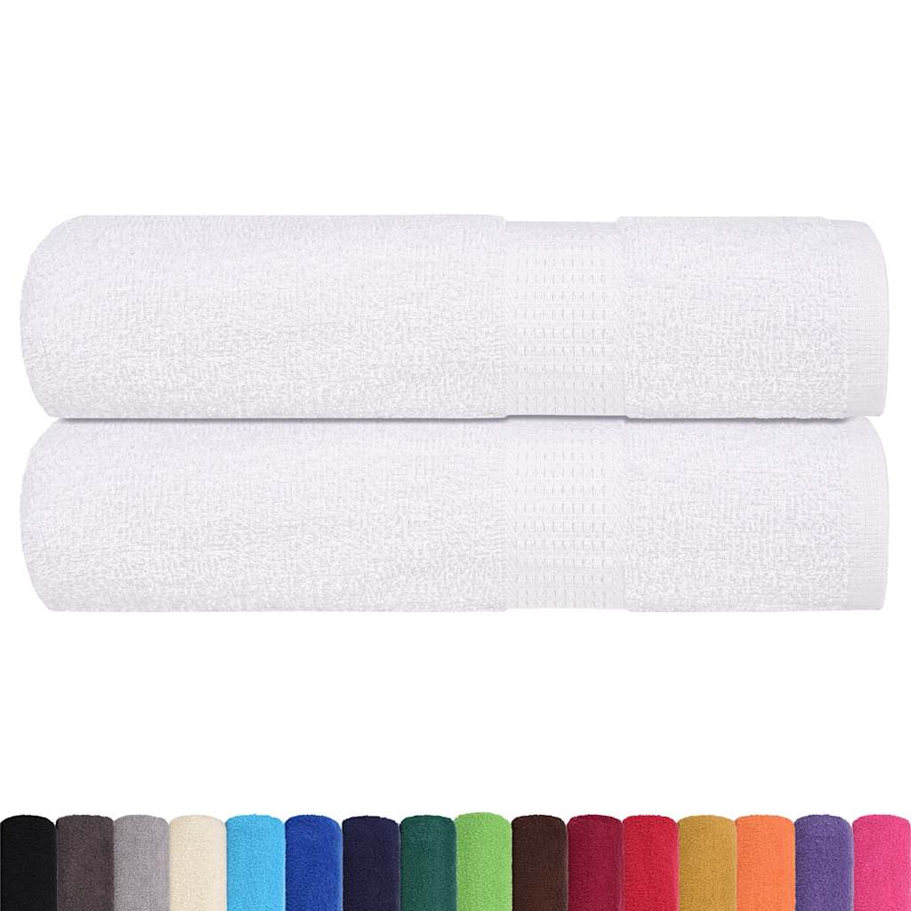 Asciugamani 2 pz Bianchi 50x100 cm 360 g/mÂ² 100% Cotone