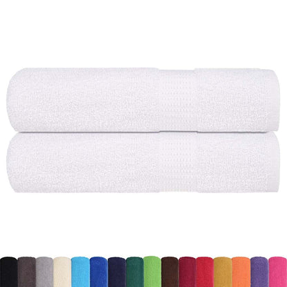 Asciugamani 2 pz Bianchi 50x100 cm 360 g/mÂ² 100% Cotone