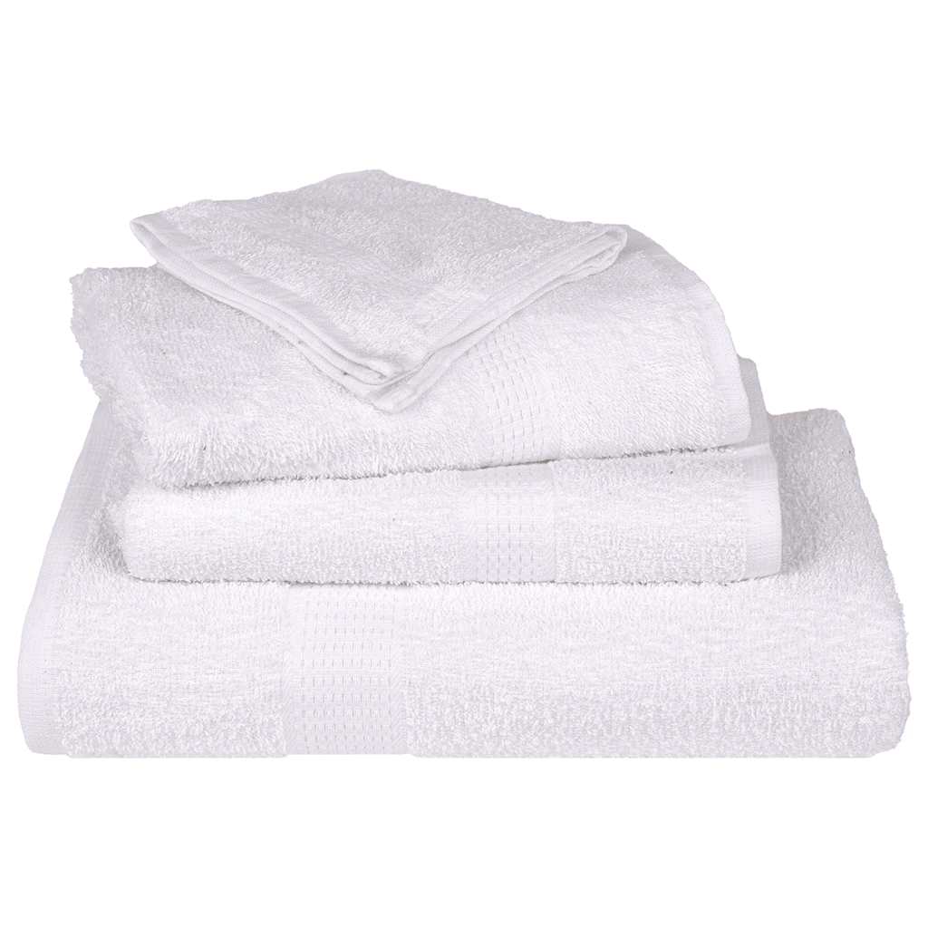 Asciugamani 4 pz Bianchi 50x100 cm 360 g/mÂ² 100% Cotone