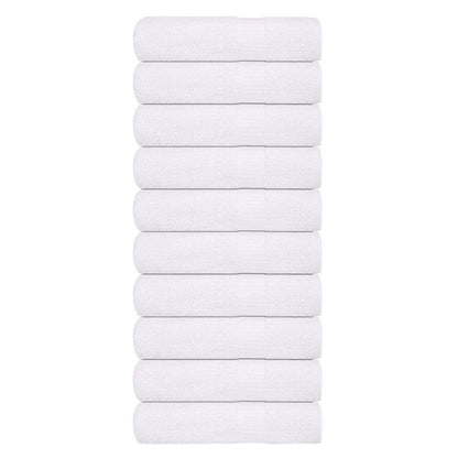 Asciugamani 10 pz Bianchi 50x100 cm 360 g/mÂ² 100% Cotone