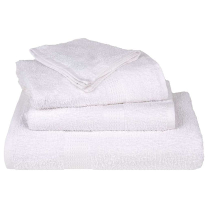 Asciugamani da Bagno 25pz Bianchi 100x150cm 360g/mÂ² 100% Cotone