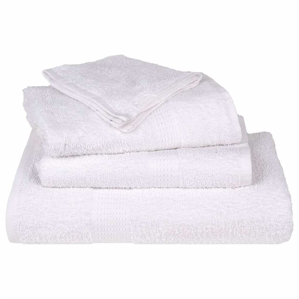 Asciugamani per Sauna 10pz Bianchi 80x200cm 360g/mÂ² 100% Cotone