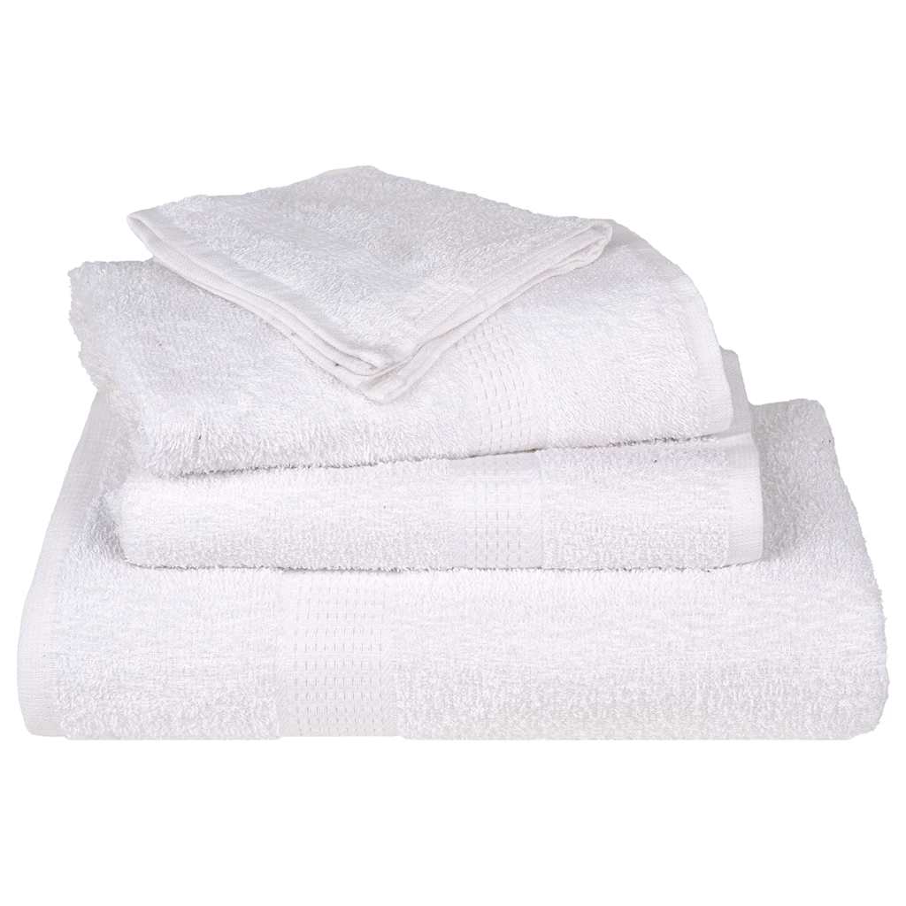 Asciugamani 2 pz Bianchi 100x200 cm 360 g/mÂ² 100% Cotone