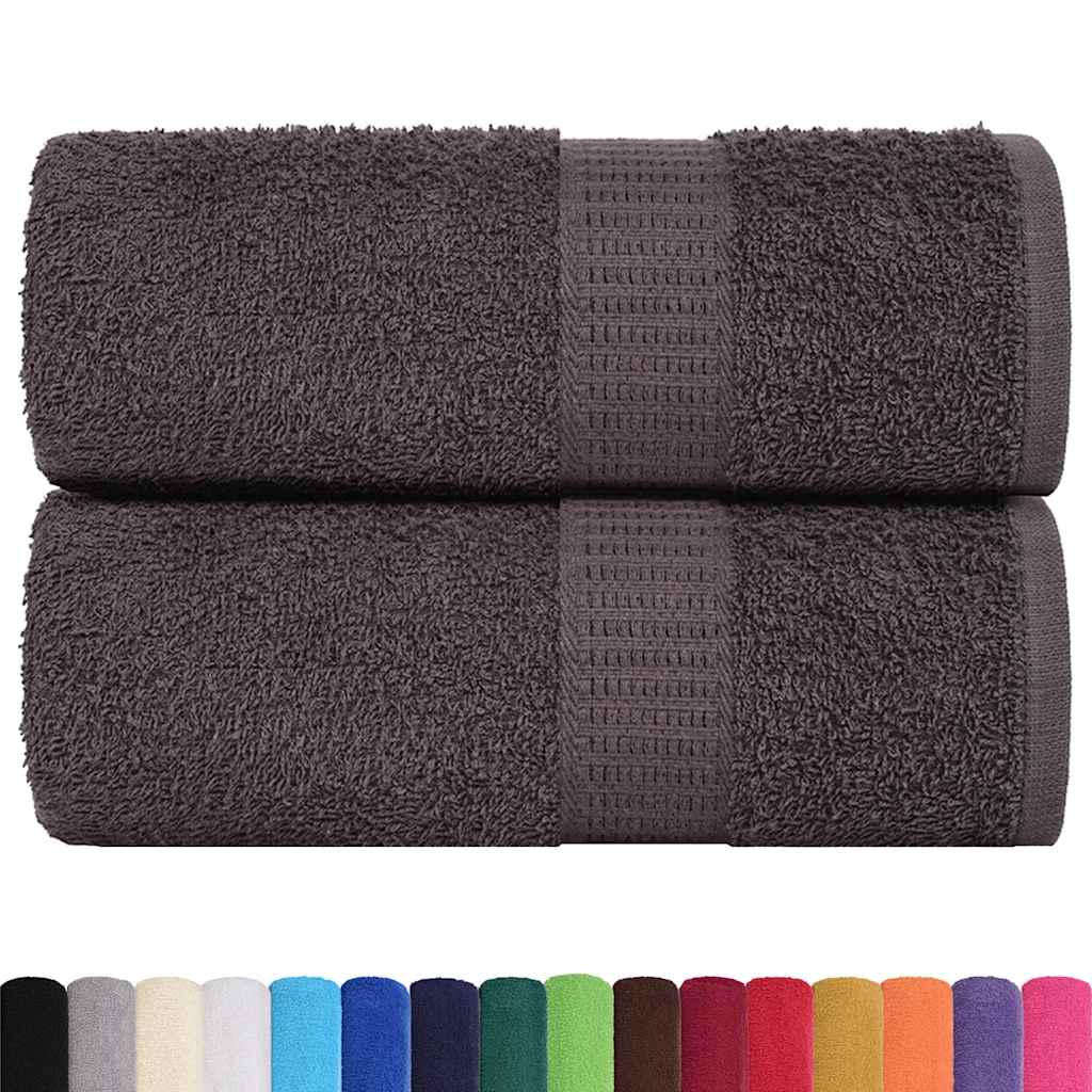 Salviette 2 pz Antracite 15x21 cm 360 g/mÂ² 100% Cotone