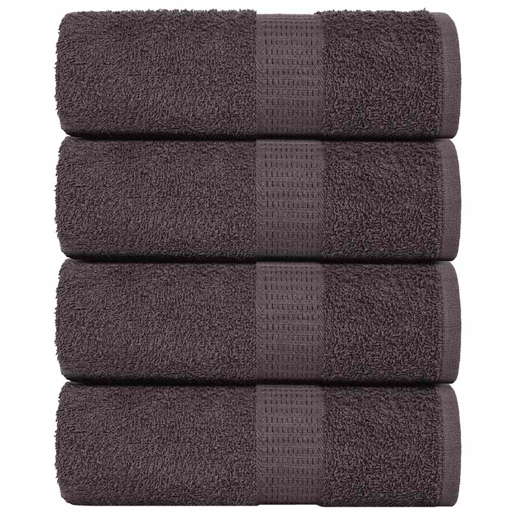 Salviette 4 pz Antracite 15x21 cm 360 g/mÂ² 100% Cotone