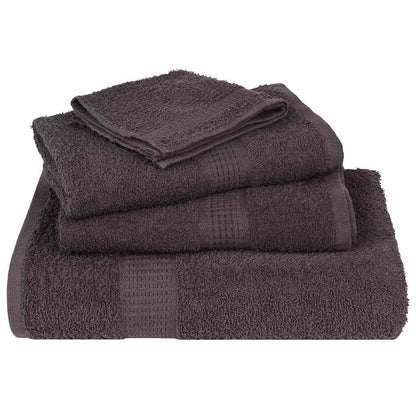 Asciugamani 2 pz Antracite 50x100 cm 360 g/mÂ² 100% Cotone