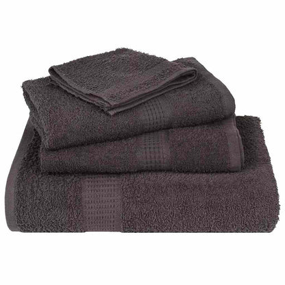 Asciugamani 4 pz Antracite 50x100 cm 360 g/mÂ² 100% Cotone