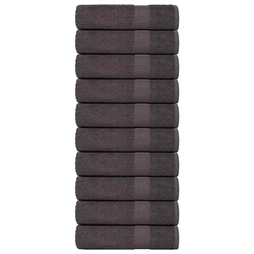Asciugamani 10 pz Antracite 50x100 cm 360 g/mÃ‚Â² 100% Cotone