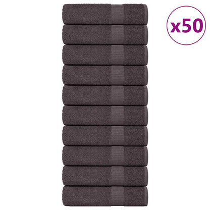 Asciugamani 50 pz Antracite 50x100 cm 360 g/mÂ² 100% Cotone