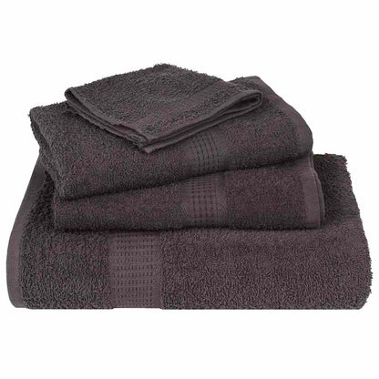 Asciugamani Doccia 2 pz Antracite 70x140cm 360 g/mÂ² 100% Cotone
