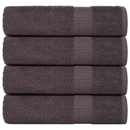 Asciugamani Doccia 4 pz Antracite 70x140cm 360 g/mÂ² 100% Cotone