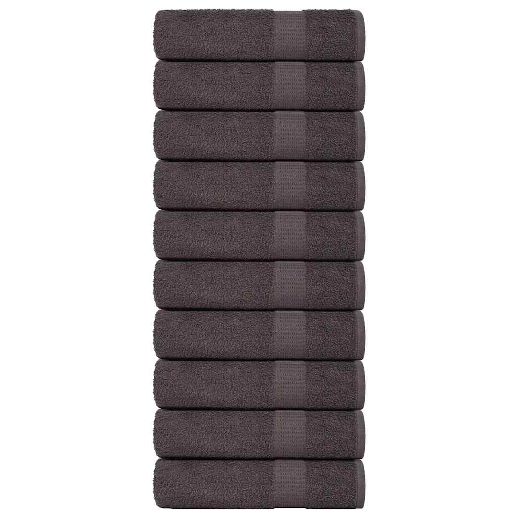 Asciugamani Doccia 10 pz Antracite 70x140cm 360g/mÂ² 100% Cotone