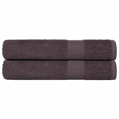 Asciugamani 2 pz Antracite 100x200 cm 360 g/mÃ‚Â² 100% Cotone