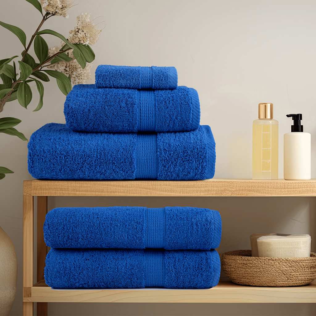 Asciugamani per Sapone 2 pz Blu 30x30 cm 360 g/mÂ² 100% Cotone