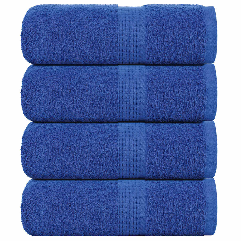 Asciugamani per Sapone 4 pz Blu 30x30 cm 360 g/mÂ² 100% Cotone