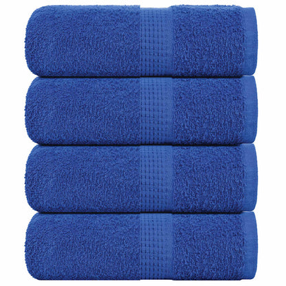 Asciugamani Ospiti 4 pz Blu 30x50 cm 360 g/mÂ² 100% Cotone