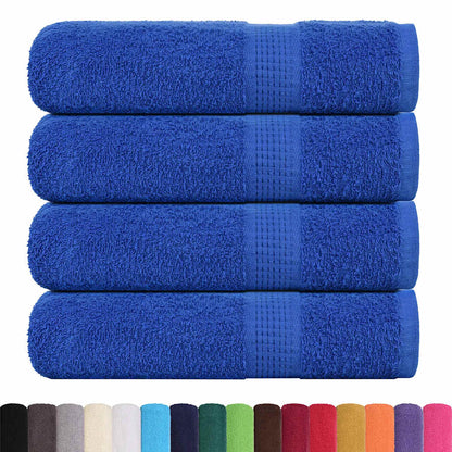 Asciugamani 4 pz Blu 50x100 cm 360 g/mÂ² 100% Cotone
