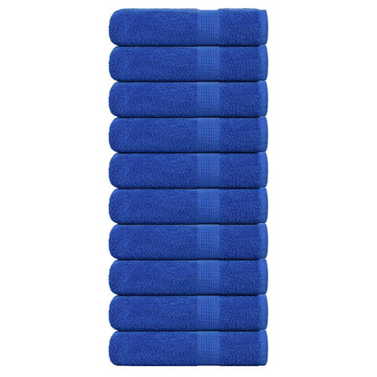 Asciugamani 10 pz Blu 50x100 cm 360 g/mÂ² 100% Cotone