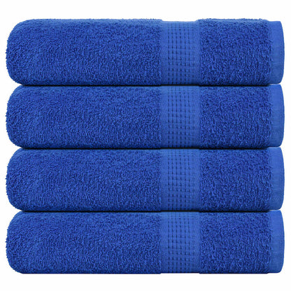 Asciugamani Doccia 4 pz Blu 70x140 cm 360 g/mÂ² 100% Cotone