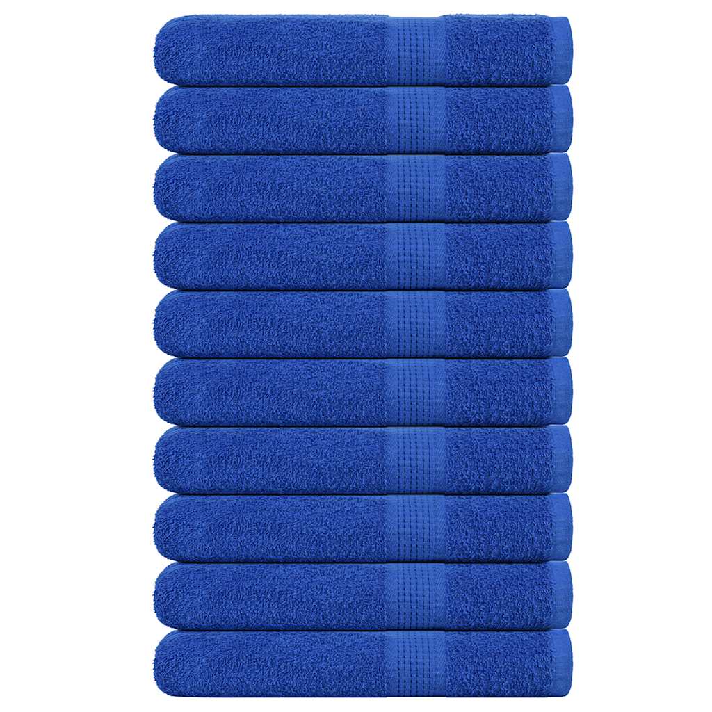 Asciugamani per Sauna 10pz Blu 80x200cm 360g/mÂ² 100% Cotone