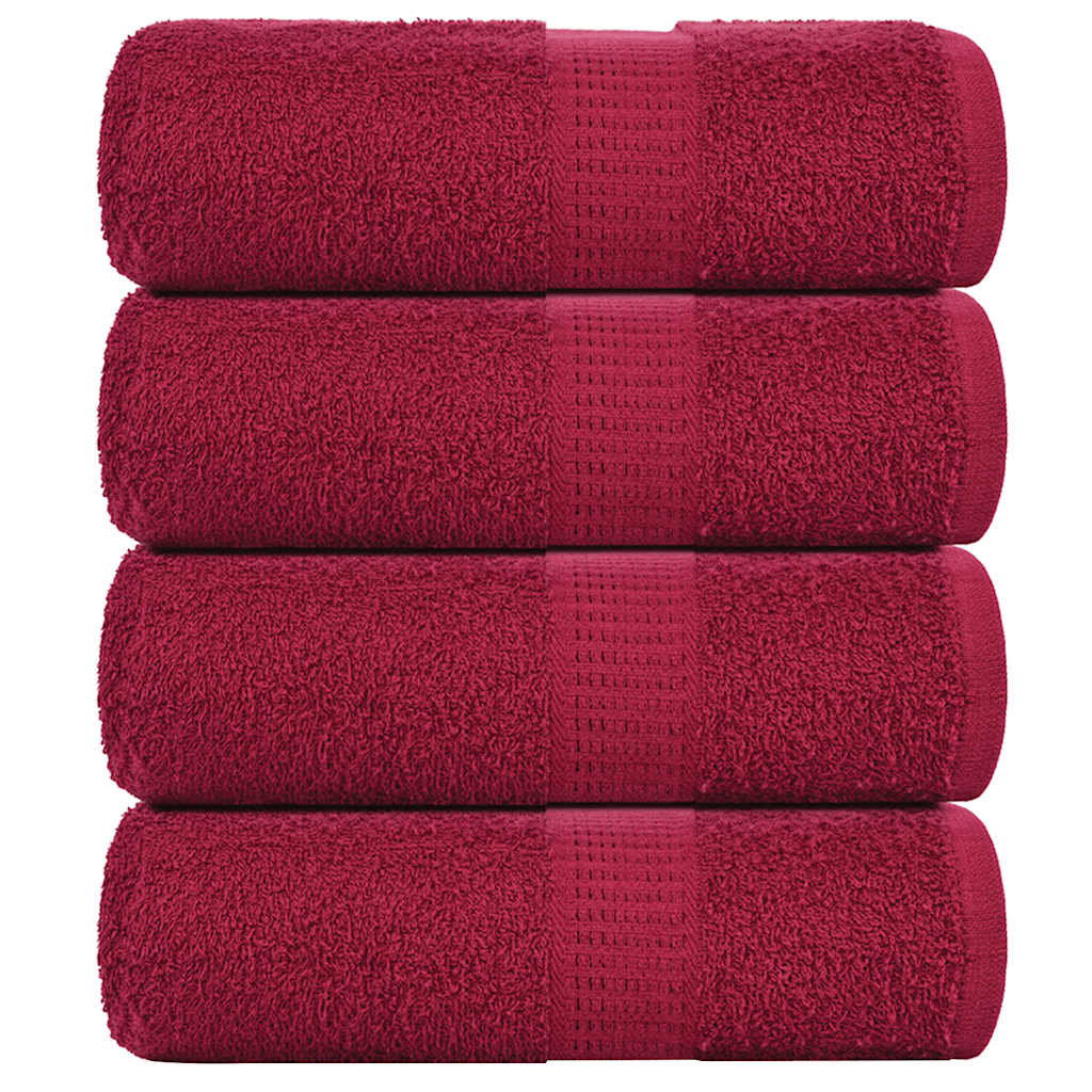 Asciugamani per Sapone 4 pz BordÃ² 30x30 cm 360 g/mÂ² 100% Cotone