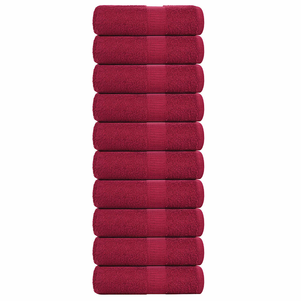 Asciugamani per Sapone 10 pz BordÃ² 30x30cm 360 g/mÂ² 100% Cotone