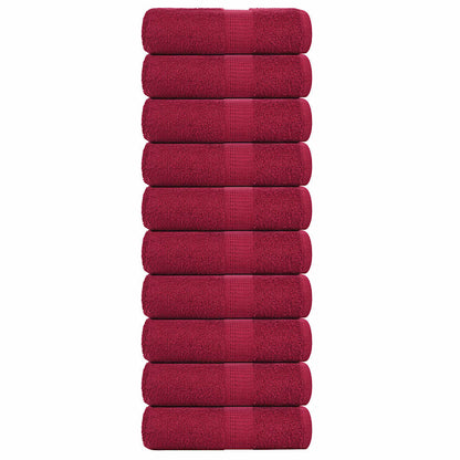 Asciugamani per Sapone 10 pz BordÃ² 30x30cm 360 g/mÂ² 100% Cotone