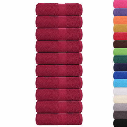 Asciugamani per Sapone 10 pz BordÃ² 30x30cm 360 g/mÂ² 100% Cotone