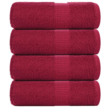 Asciugamani Ospiti 4 pz BordÃƒÂ² 30x50 cm 360 g/mÃ‚Â² 100% Cotone