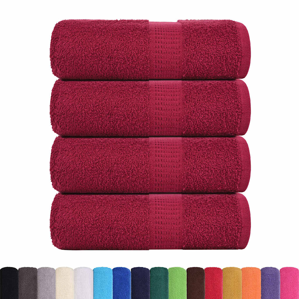 Asciugamani Ospiti 4 pz BordÃƒÂ² 30x50 cm 360 g/mÃ‚Â² 100% Cotone