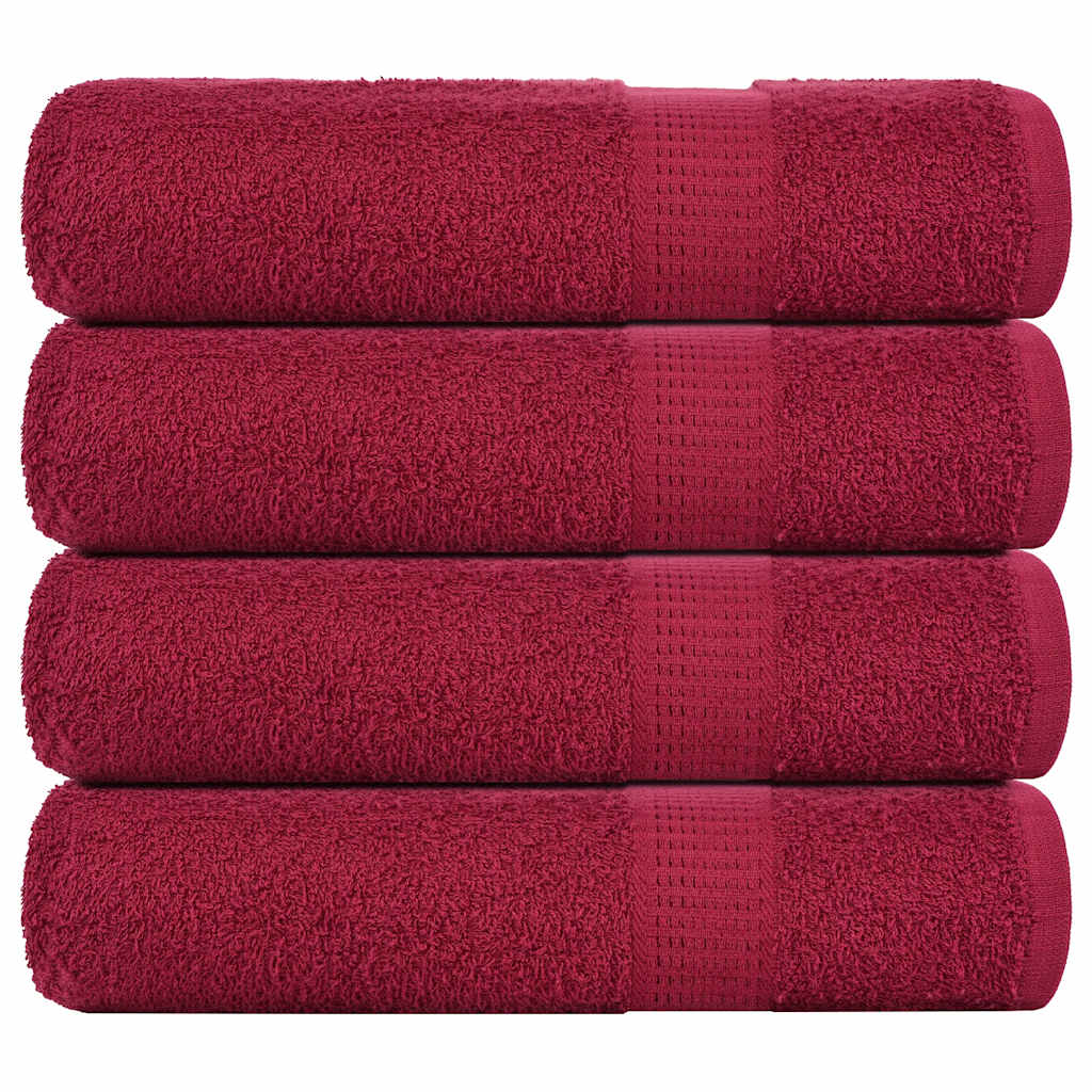 Asciugamani 4 pz BordÃ² 50x100 cm 360 g/mÂ² 100% Cotone