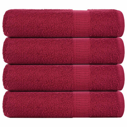 Asciugamani 4 pz BordÃ² 50x100 cm 360 g/mÂ² 100% Cotone