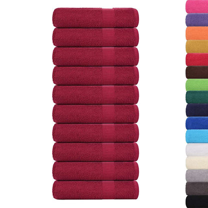 Asciugamani 10 pz BordÃ² 50x100 cm 360 g/mÂ² 100% Cotone
