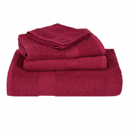 Asciugamani 2 pz Bordeaux 100x200 cm 360 g/mÂ² 100% Cotone