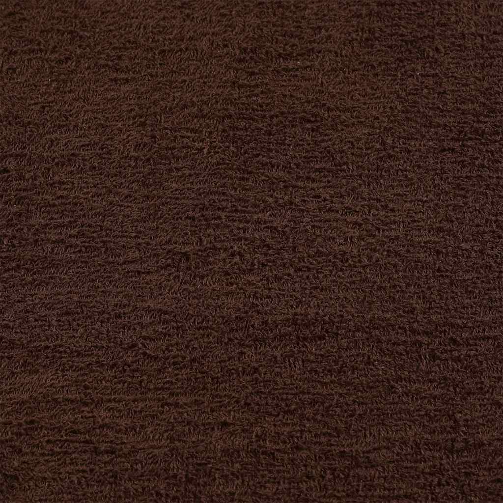 Asciugamani per ospiti FROGN 10 pz Marrone 30x50 cm 360 g/mÂ²