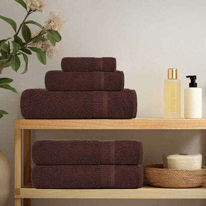 Asciugamani per Sauna 10pz Marrone 80x200cm 360g/mÃ‚Â² 100% Cotone