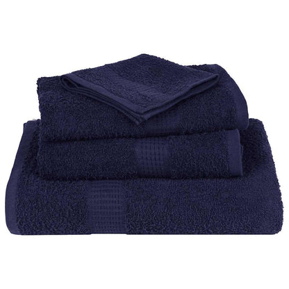 Asciugamani 4 pz Blu Marino 50x100 cm 360 g/mÃ‚Â² 100% Cotone