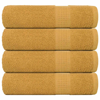 Asciugamani 4 pz Oro 50x100 cm 360 g/mÂ² 100% Cotone