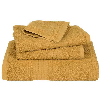Asciugamani per Sauna 4 pz Oro 80x200 cm 360 g/mÂ² 100% Cotone