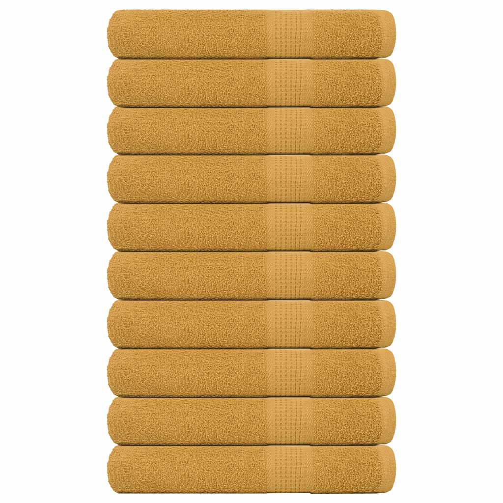 Asciugamani per Sauna 10pz Oro 80x200cm 360 g/mÃ‚Â² 100% Cotone