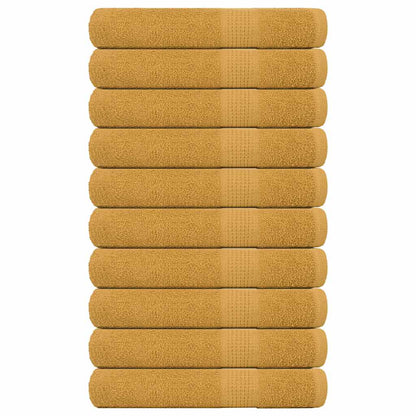 Asciugamani per Sauna 10pz Oro 80x200cm 360 g/mÃ‚Â² 100% Cotone